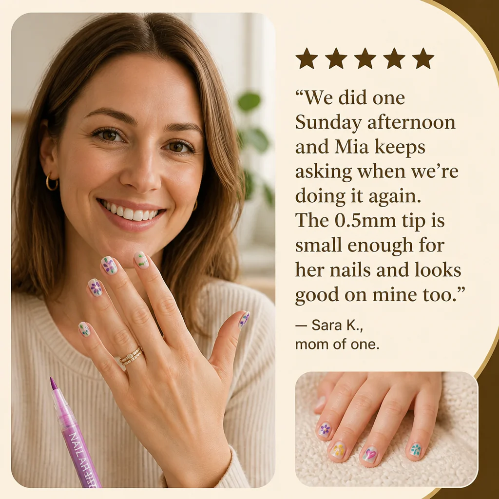 LumeFina™ Nail Art Markers — Draw Detailed Nail Designs With Your Daughter, Skip the Salon Trip - Image 8