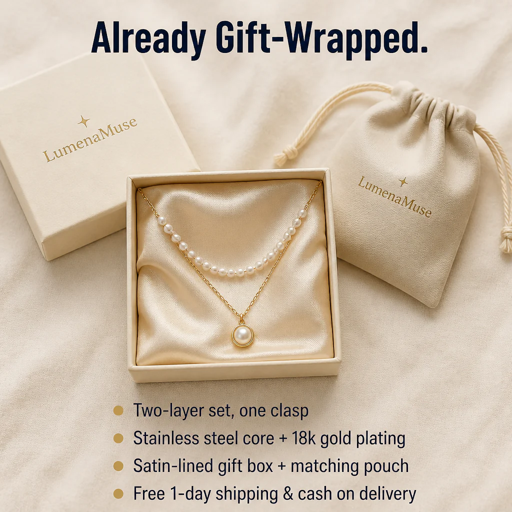 LumenaMuse™ — Wear the Layered Pearl Look Without Tangled Chains - Image 7