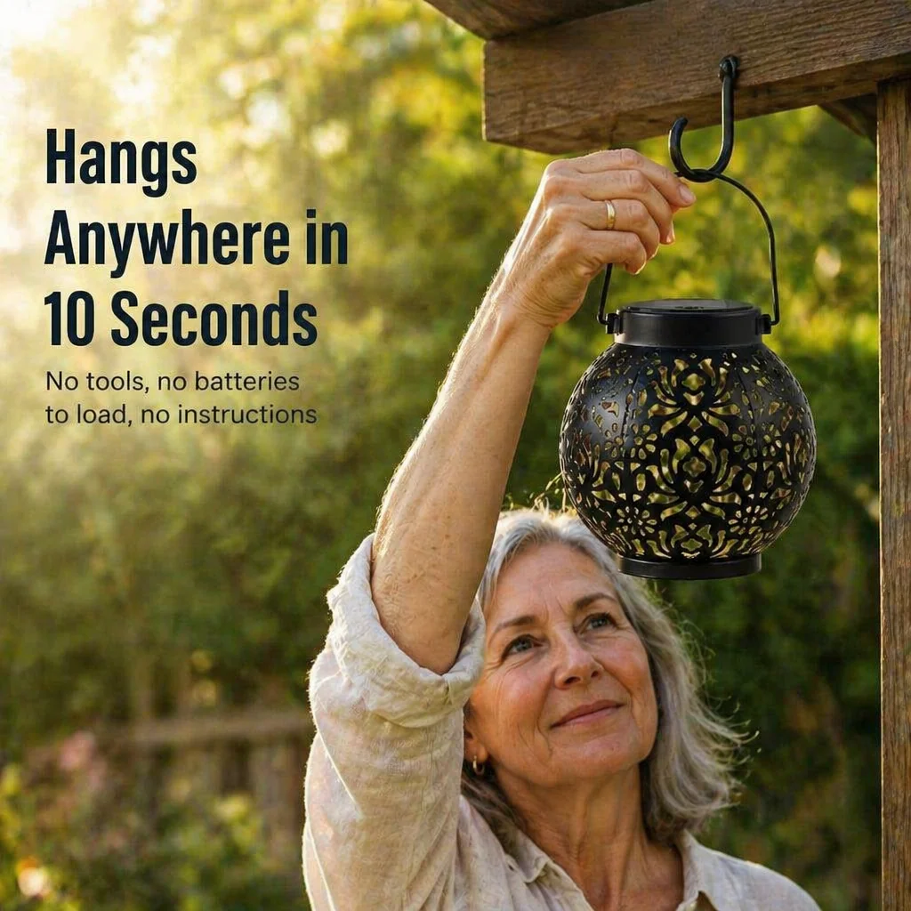 LumiFleur™ Solar Lantern — Cast Floral Shadow Magic Across Your Backyard - Image 4