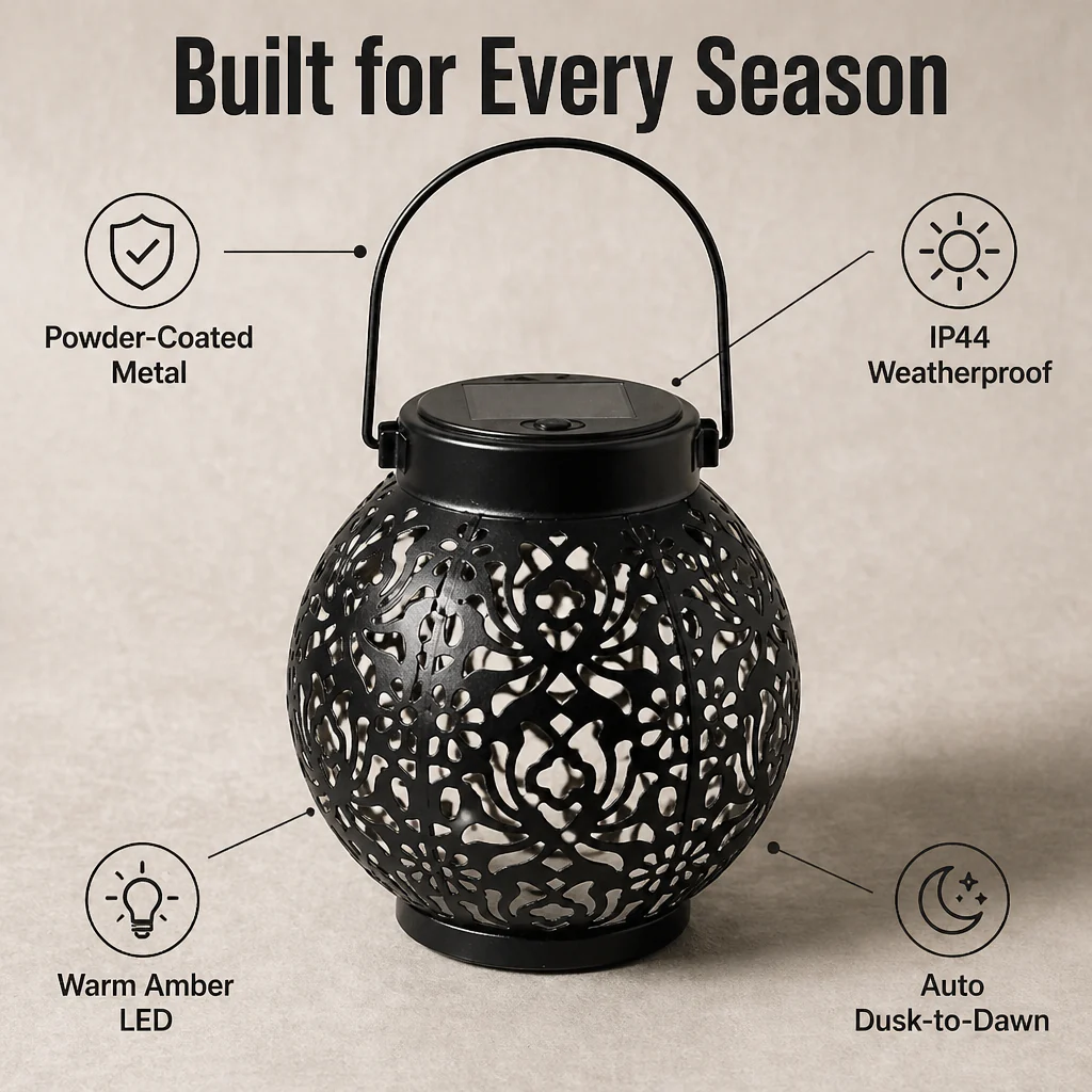 LumiFleur™ Solar Lantern — Cast Floral Shadow Magic Across Your Backyard - Image 8