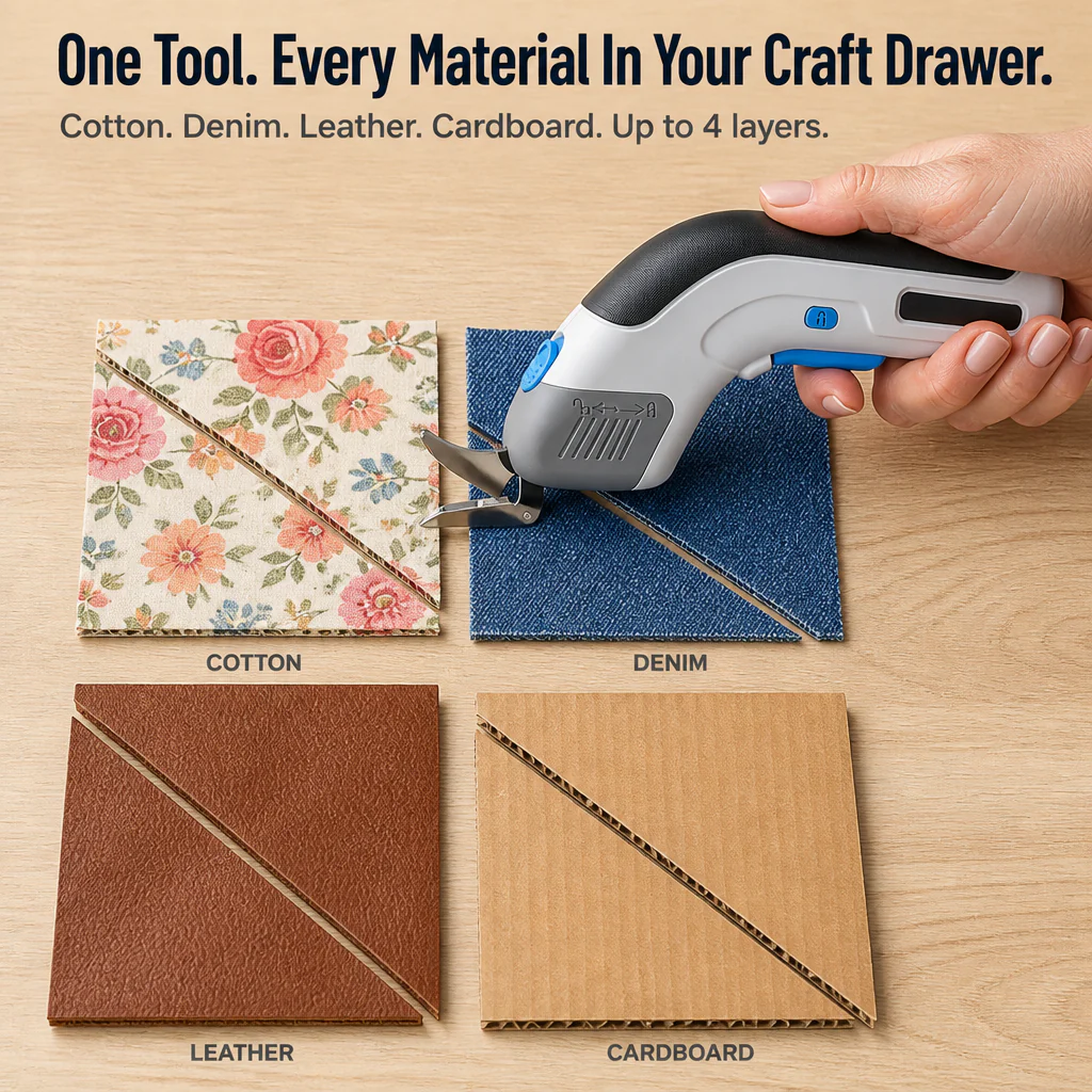 LuminaShear™ — Glide Through Fabric, Leather & Cardboard Without Hand Fatigue - Image 4