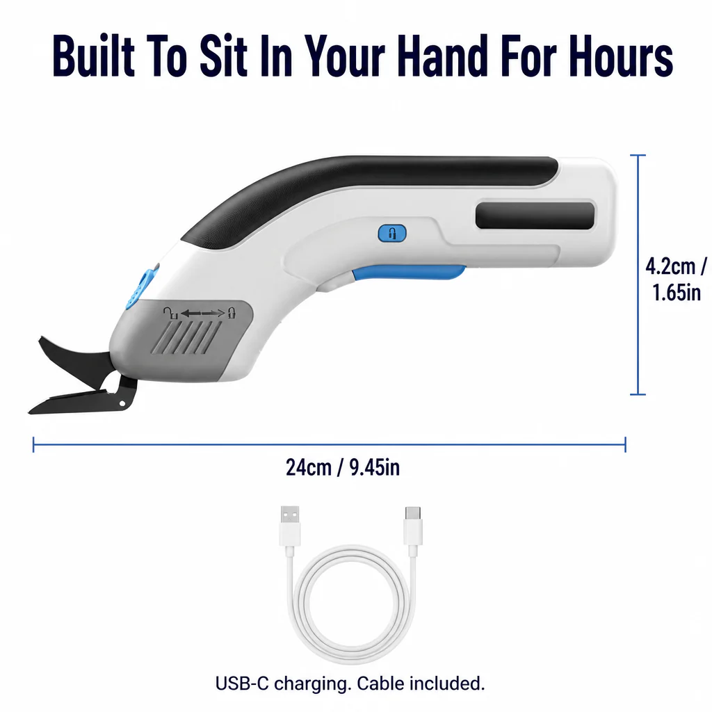 LuminaShear™ — Glide Through Fabric, Leather & Cardboard Without Hand Fatigue - Image 6