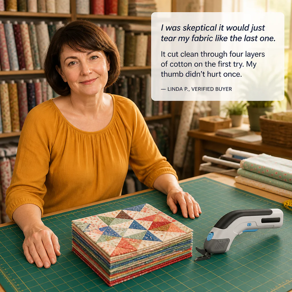 LuminaShear™ — Glide Through Fabric, Leather & Cardboard Without Hand Fatigue - Image 7