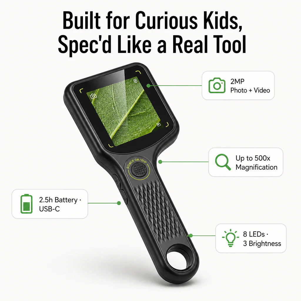 LuminaView™ — Show Curious Kids the 500x World Hiding Inside Every Leaf and Bug - Image 4