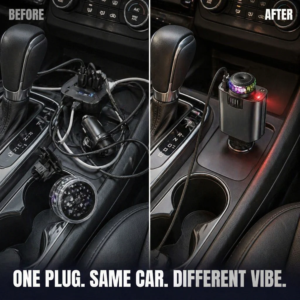 LumiVibe™ — Charge, Scent & Star-Project Your Car From One Plug - Image 7
