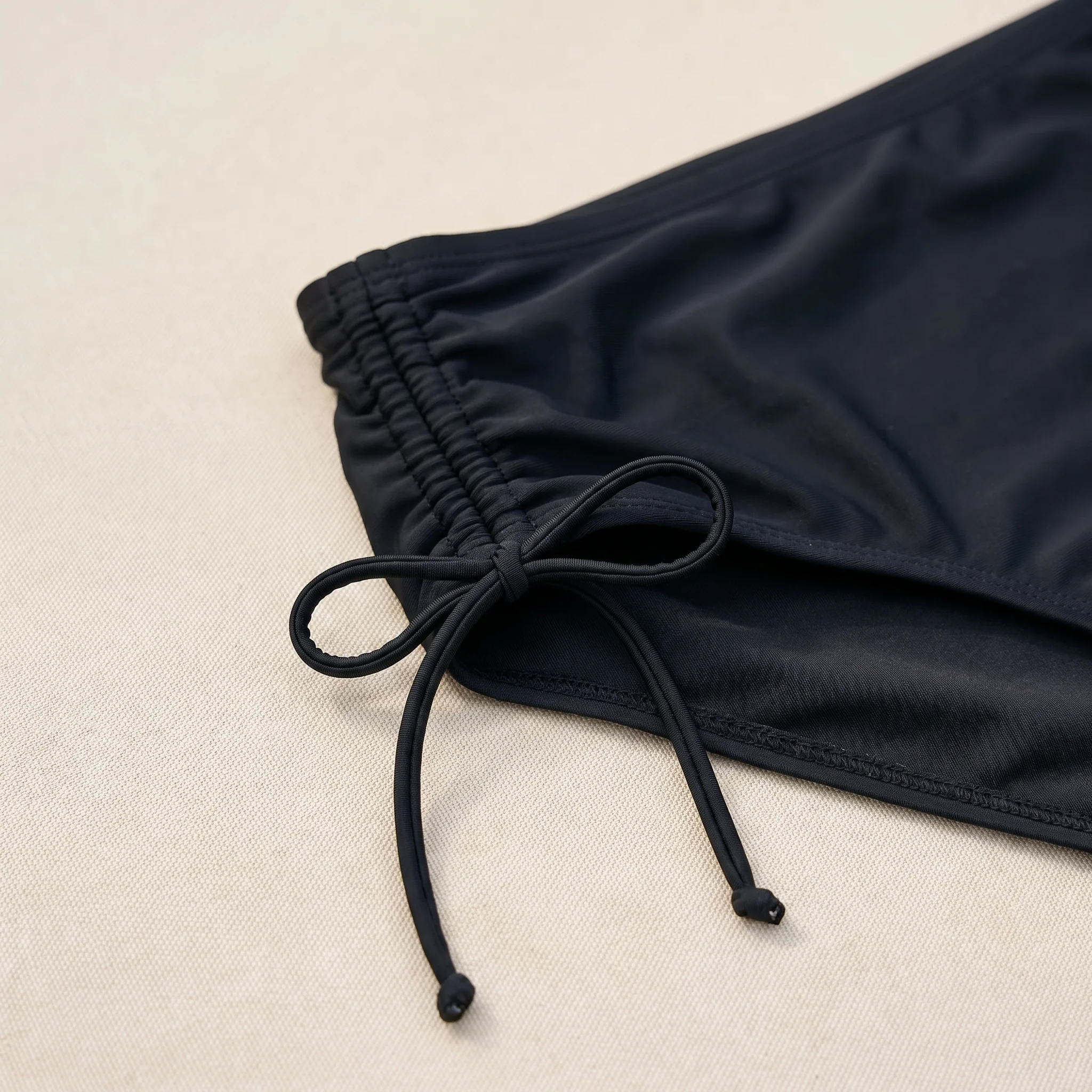 LunaSeam™ – High-Waist Halter Bikini Set with Woven Chevron Band - Image 4