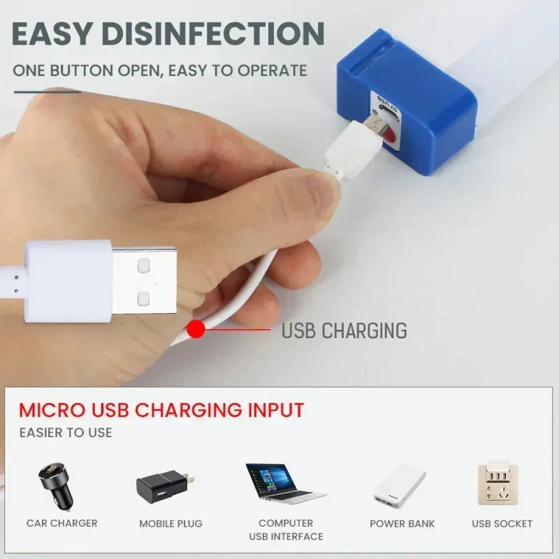 Magnetic LED Tube Light – Rechargeable - Image 3