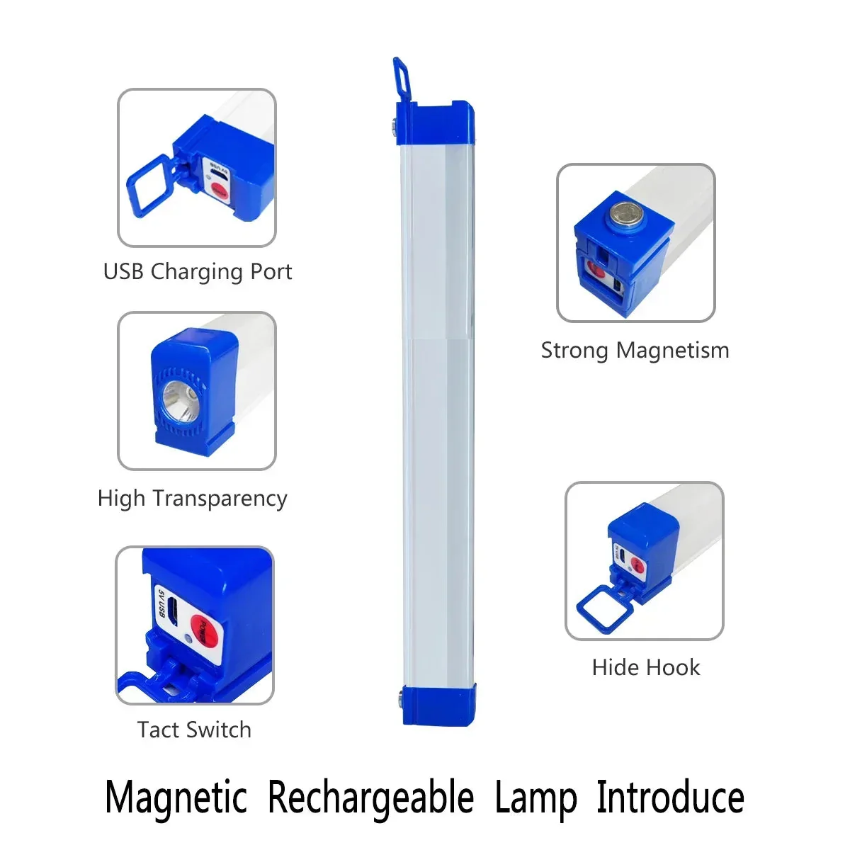 Magnetic LED Tube Light – Rechargeable - Image 5