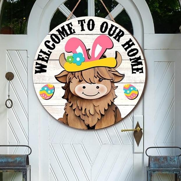 MagniCharm™ Highland Cow Sign — Transform Your Home with Fun, Festive Flair All Year Long - Image 6