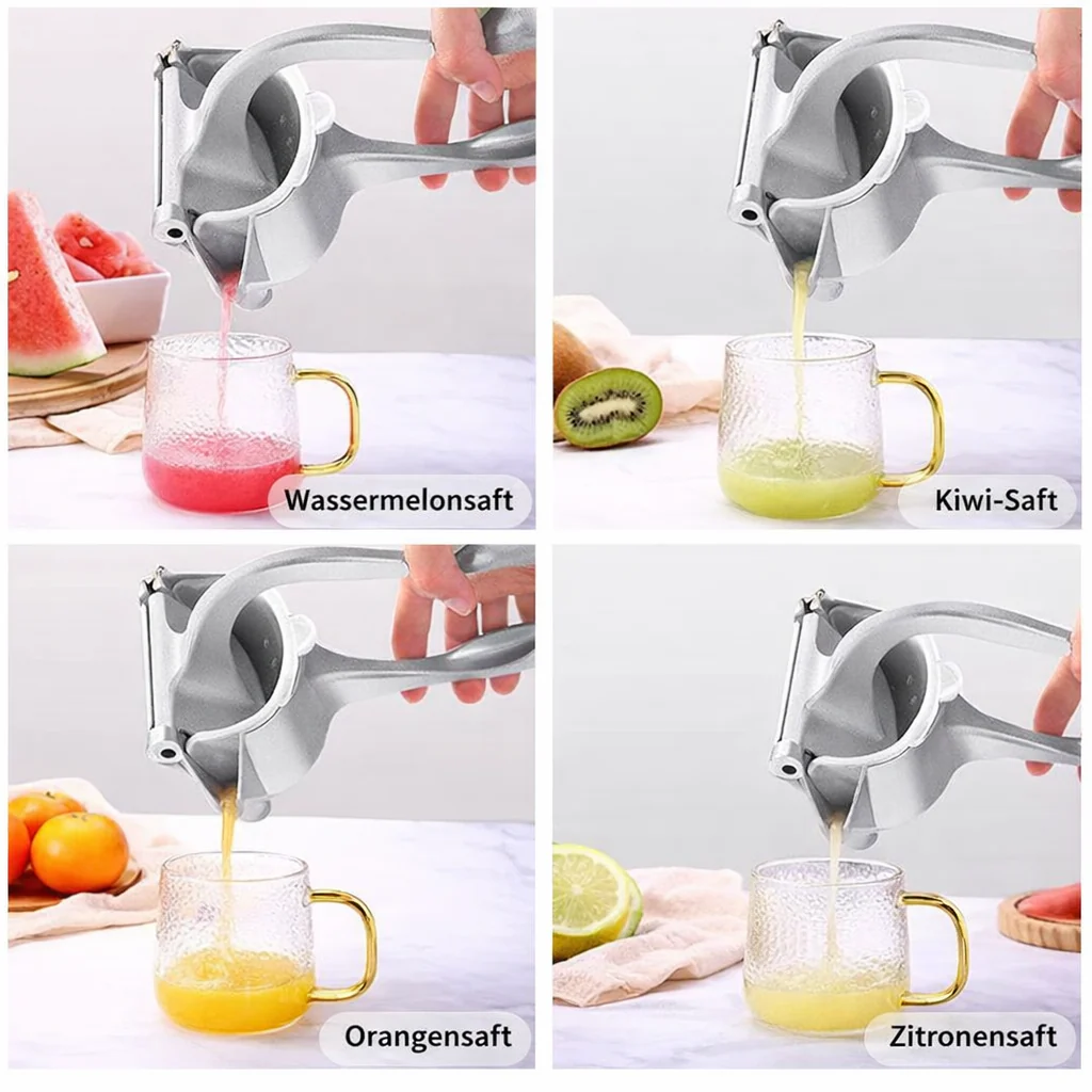 Manual Fruit Juicer | Stainless Steel Citrus Press | Non-Slip Lever Grip | PureSqueeze - Image 5