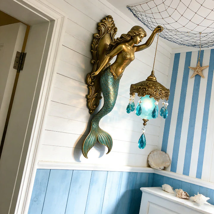 Mermaid-Themed Wall Lamp - Image 2