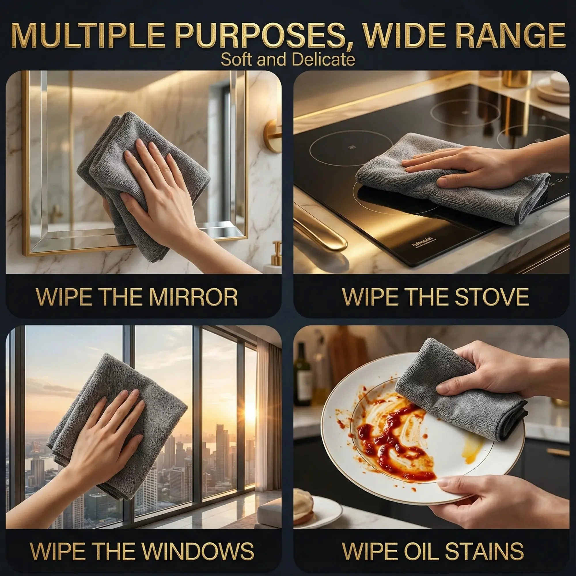 Microfiber Glass Cleaning Cloths | Lint-Free | Streak-Free and Reusable | ClearWipe - Image 6