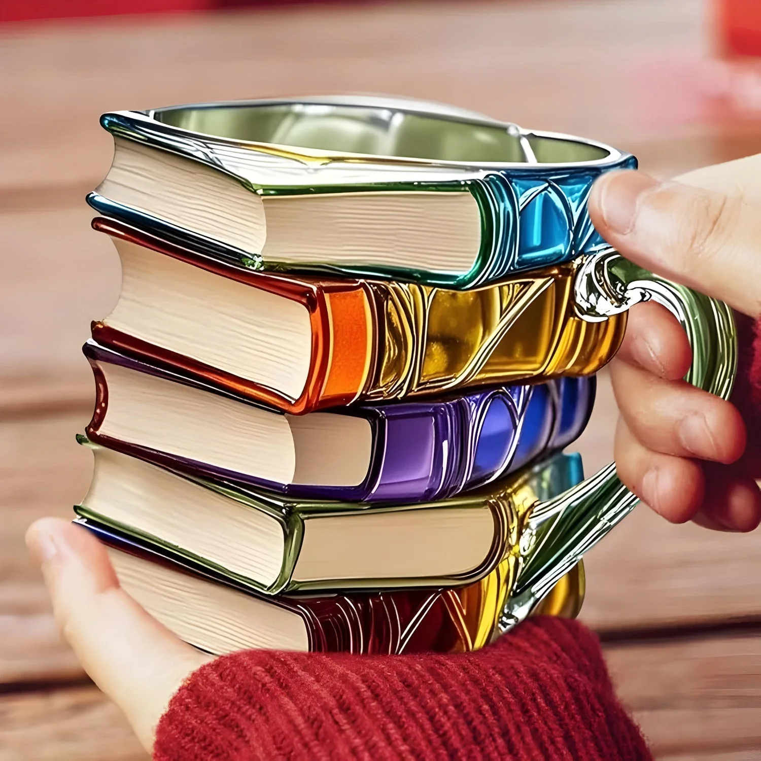 Mug | 3D Novel Design Cup | Handmade & Vibrant | For Coffee & Tea | BookLume - Image 4