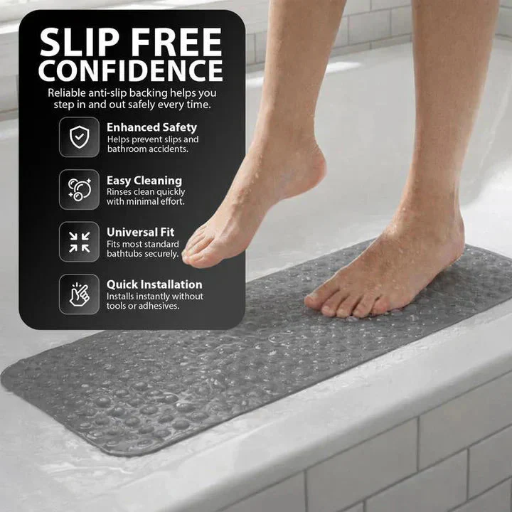Non-skid Bath Mat | Raised Texture | Quick Water Flow | SafeStep - Image 8
