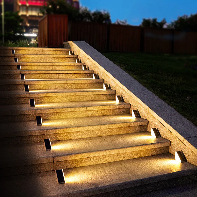 Outdoor Solar Stair Lights – Warm White LED Illumination, Pack of 4 or 10 - Image 4