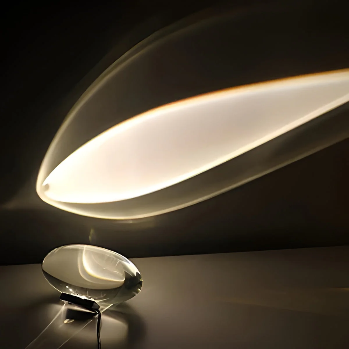 Oval Shaped Table Lamp with Cozy Ambient Lighting - Image 13