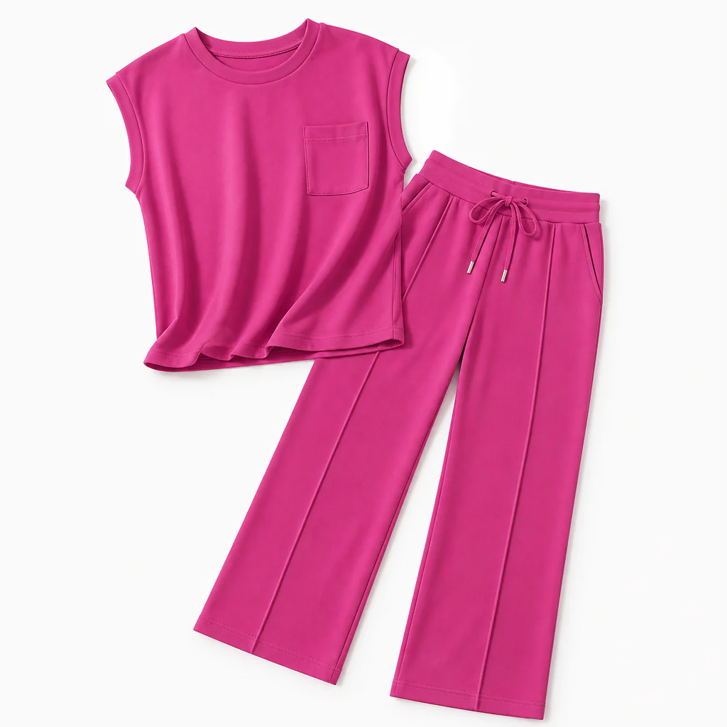 Mirelle™ – Effortless Sleeveless Top & Wide-Leg Pant Set - Image 11