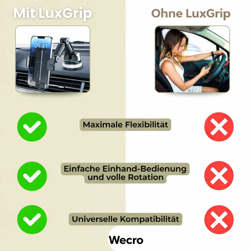 Phone Mount | Smartphone Holder with Suction Cup & 360° Swivel | LuxGrip - Image 7