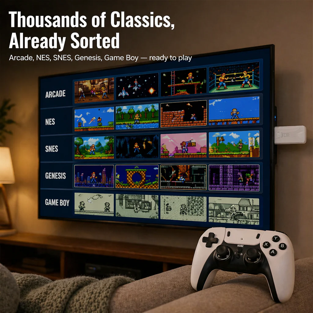NovaArcade™ — Plug In, Pair Up, and Battle Through Thousands of Retro Classics - Image 7