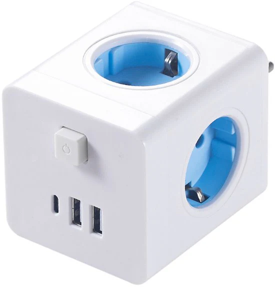 Power Cube Extension with 4 Outlets and USB Charging Ports - Image 7