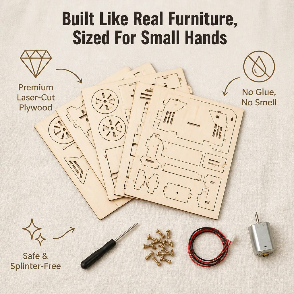 TinkerCraft™ — Build Real Working Wooden Machines That Pull Kids Off Screens - Image 4