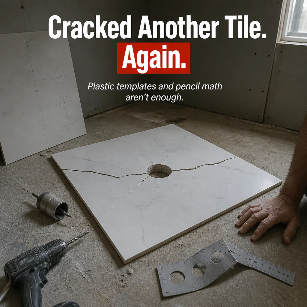 PrecisionPivot™ Tile Hole Locator — Mark Pipe & Outlet Holes Without Cracking a Single Tile - Image 2