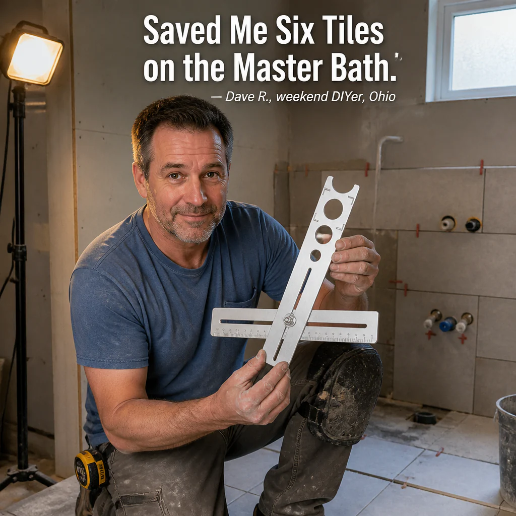 PrecisionPivot™ Tile Hole Locator — Mark Pipe & Outlet Holes Without Cracking a Single Tile - Image 6