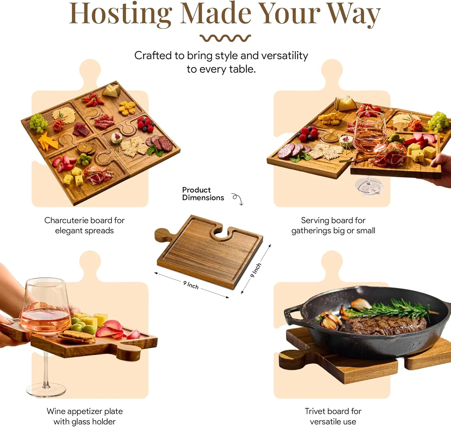 Puzzle Serving Tray – Connects Guests for Stylish and Memorable Moments - Image 2