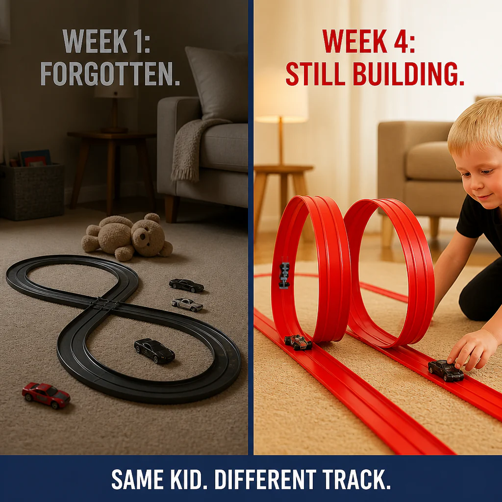 RapidRace™ — Snap a Race Track Onto Any Wall, Window, or Fridge - Image 2