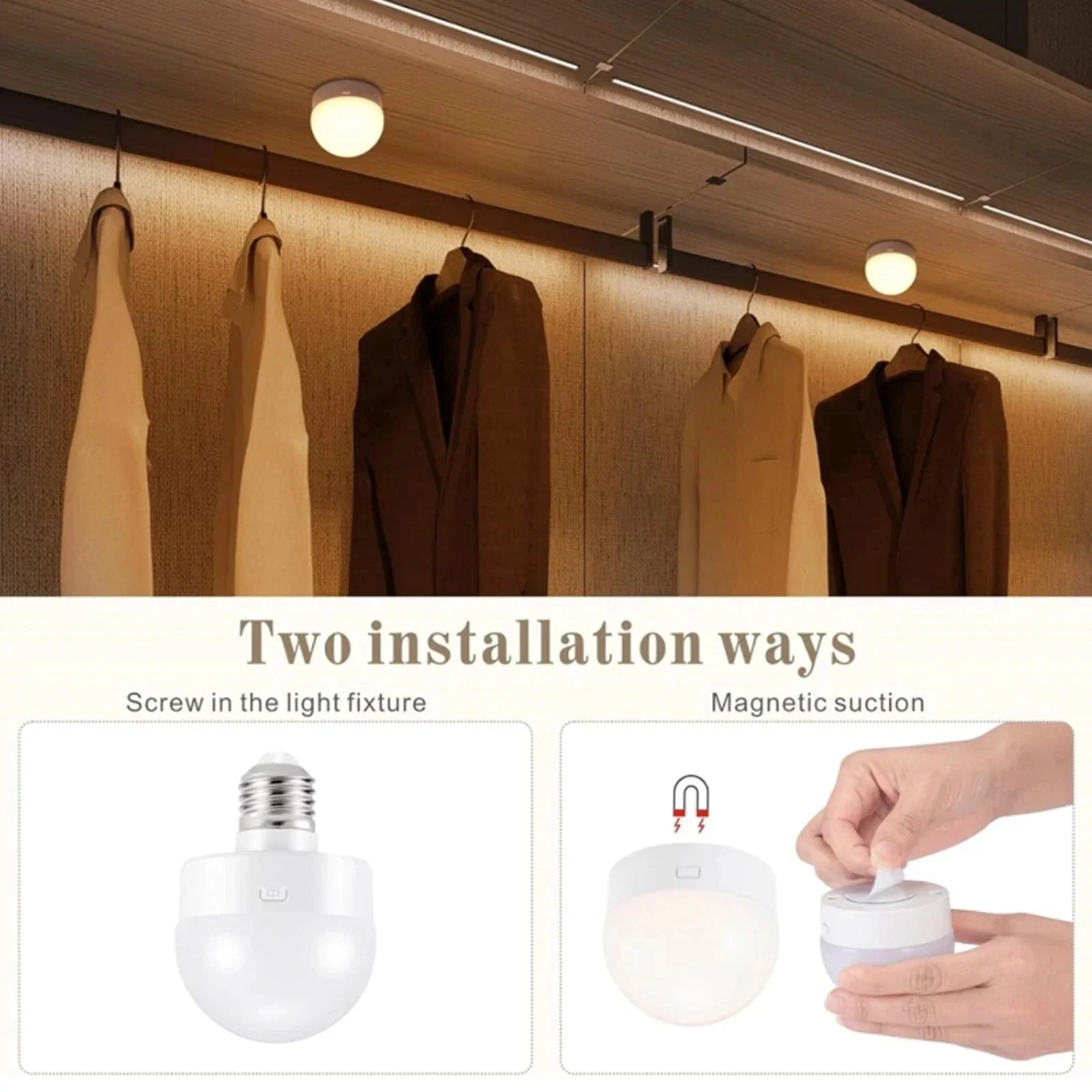 Rechargeable E27 RGB LED Lamp with Remote Control – Wire-Free Setup - Image 6