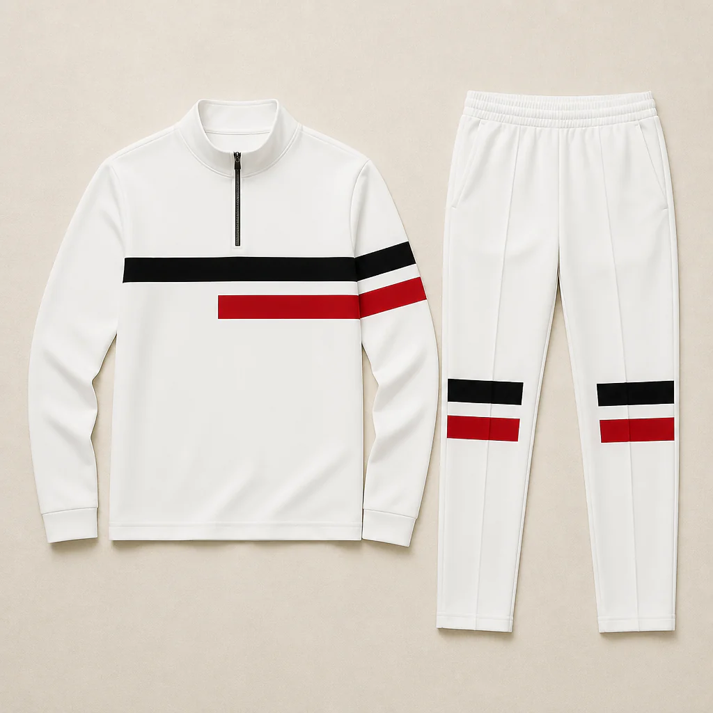 RevitaFit™ – Bold Color-Block Two-Piece Set with Half-Zip Mock Neck - Image 4