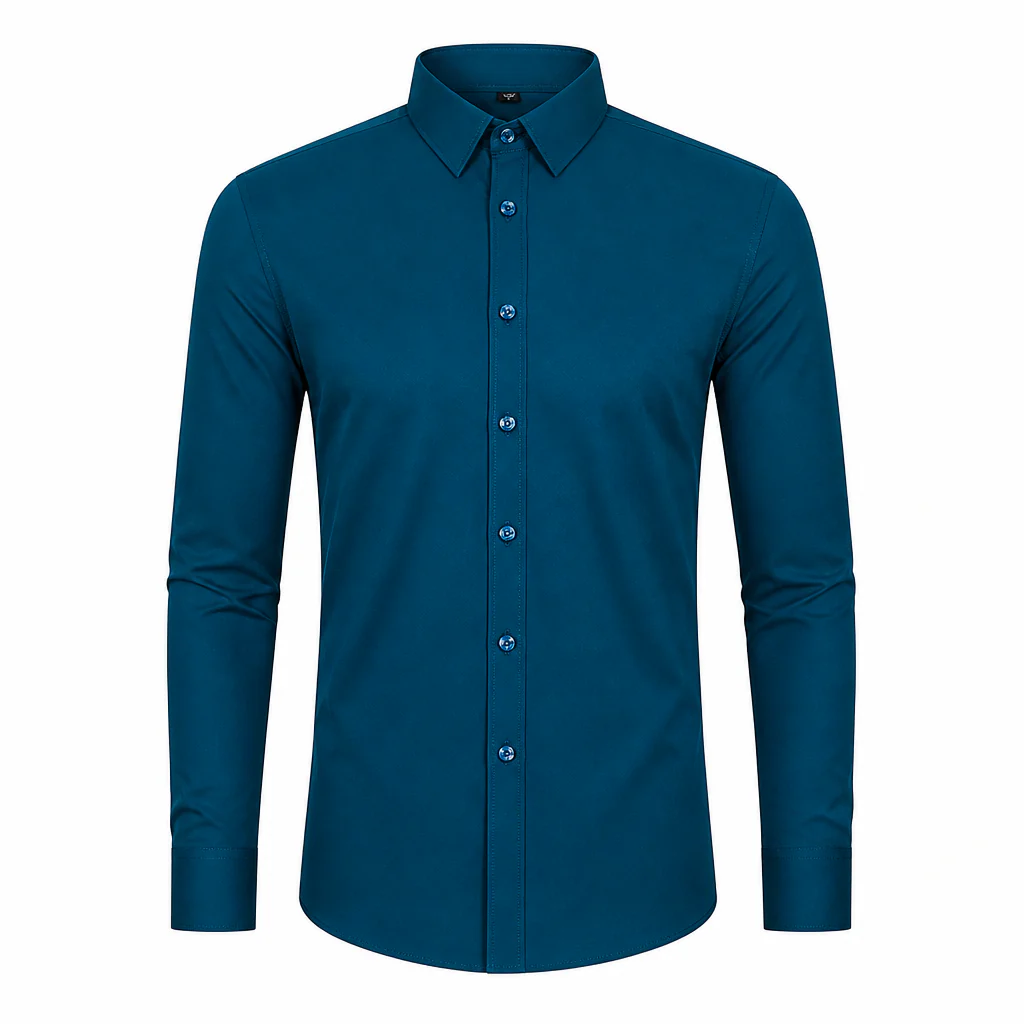 RevoStretch™ – Sleek Stretch Button-Down Shirt with Wrinkle-Free Silky Finish - Image 12