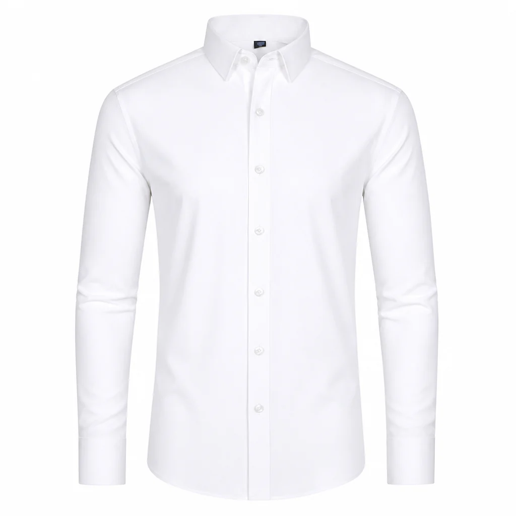 RevoStretch™ – Sleek Stretch Button-Down Shirt with Wrinkle-Free Silky Finish - Image 7