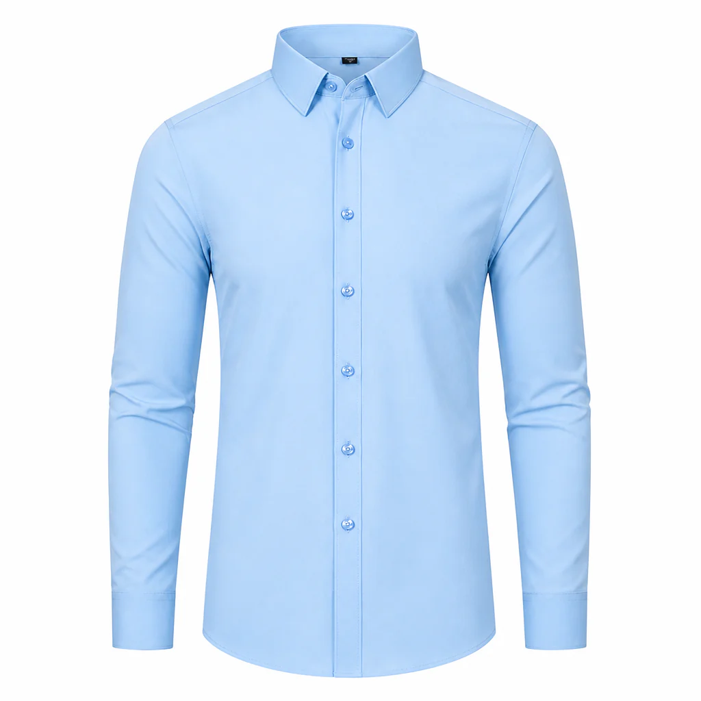 RevoStretch™ – Sleek Stretch Button-Down Shirt with Wrinkle-Free Silky Finish - Image 9