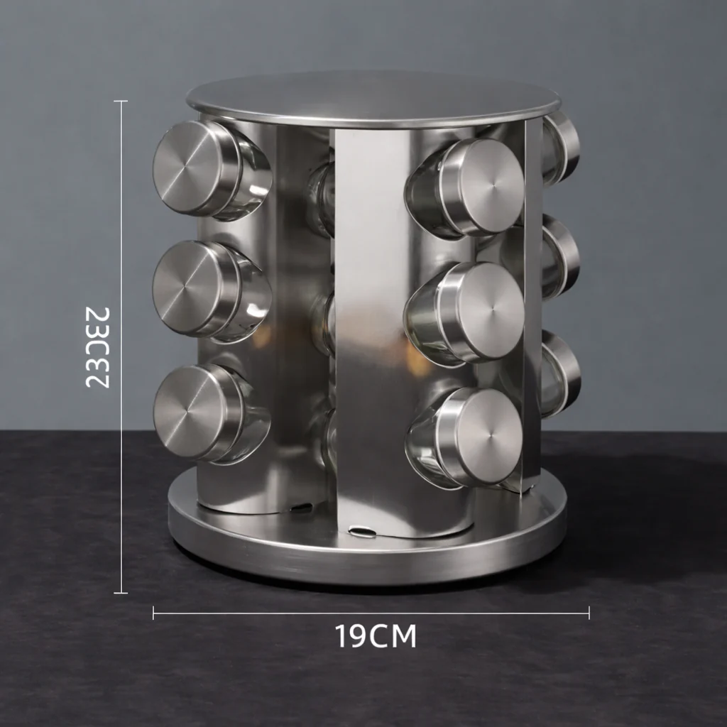 Rotating Spice Rack with 12 Jars - Image 4