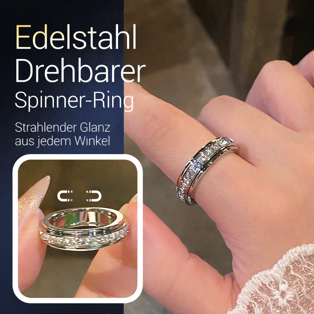 Rotating Spinner Ring in Titanium Steel with Zirconia