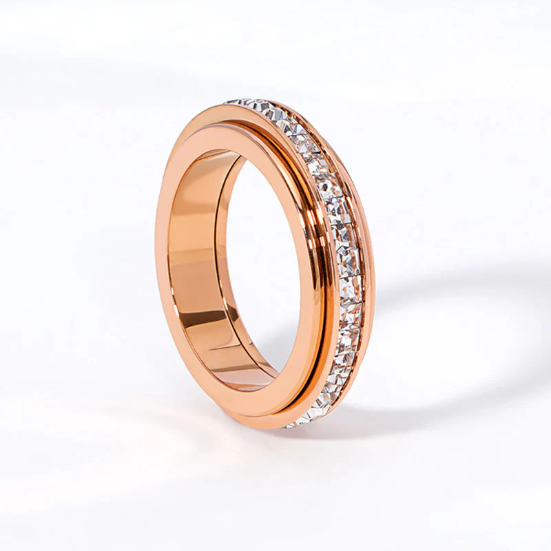 Rotating Spinner Ring in Titanium Steel with Zirconia - Image 11