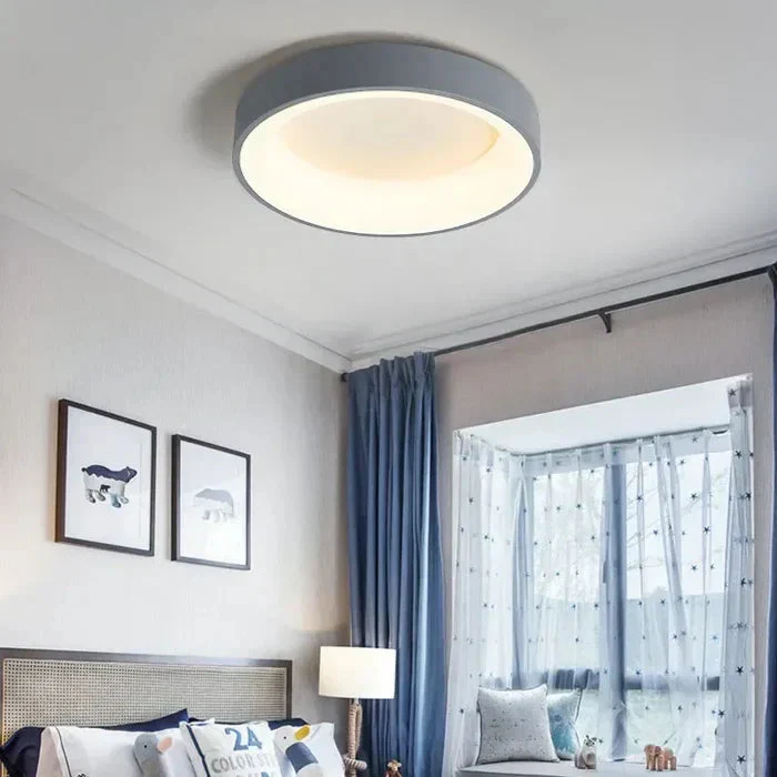 Round LED Ceiling Light – Nordic Style, Warm White - Image 2