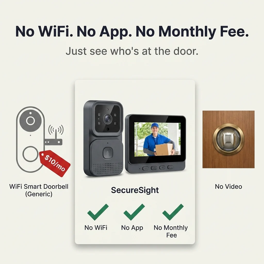 SecureSight™ — See and Talk to Visitors Without WiFi or Monthly Fees - Image 3