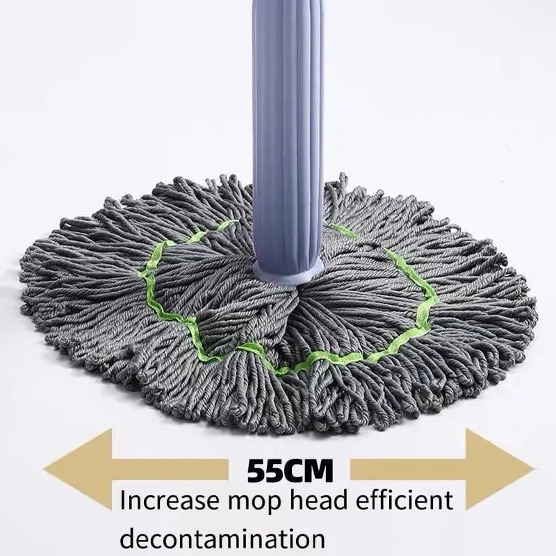 Self-Wringing Microfiber Mop Replacement Head | Swivel Connector | Hands-Free Operation | CleanPulse - Image 6
