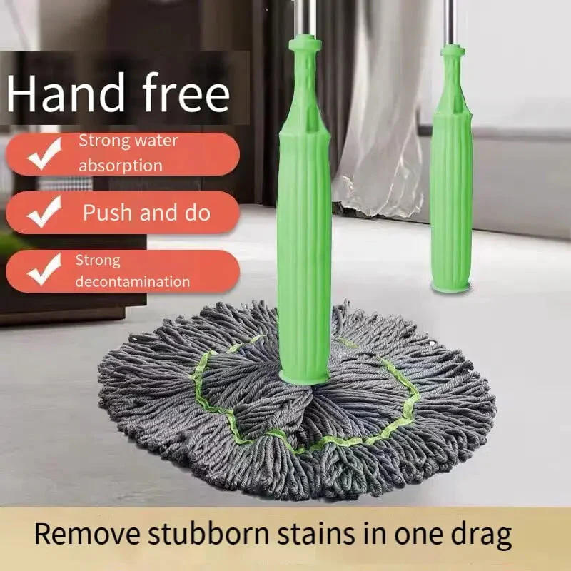 Self-Wringing Microfiber Mop Replacement Head | Swivel Connector | Hands-Free Operation | CleanPulse - Image 8