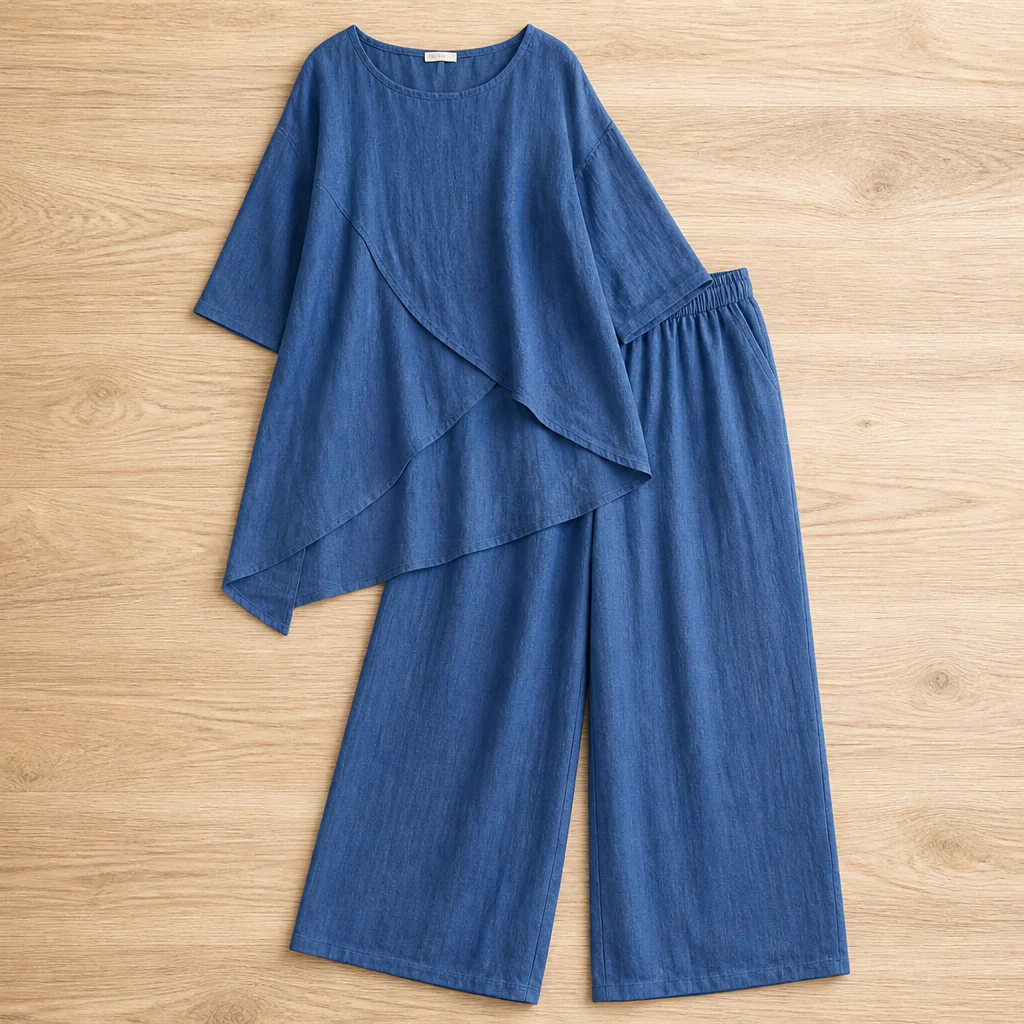 SerenaAura™ Two-Piece Loose Set — Unleash Effortless Confidence with Every Move - Image 8