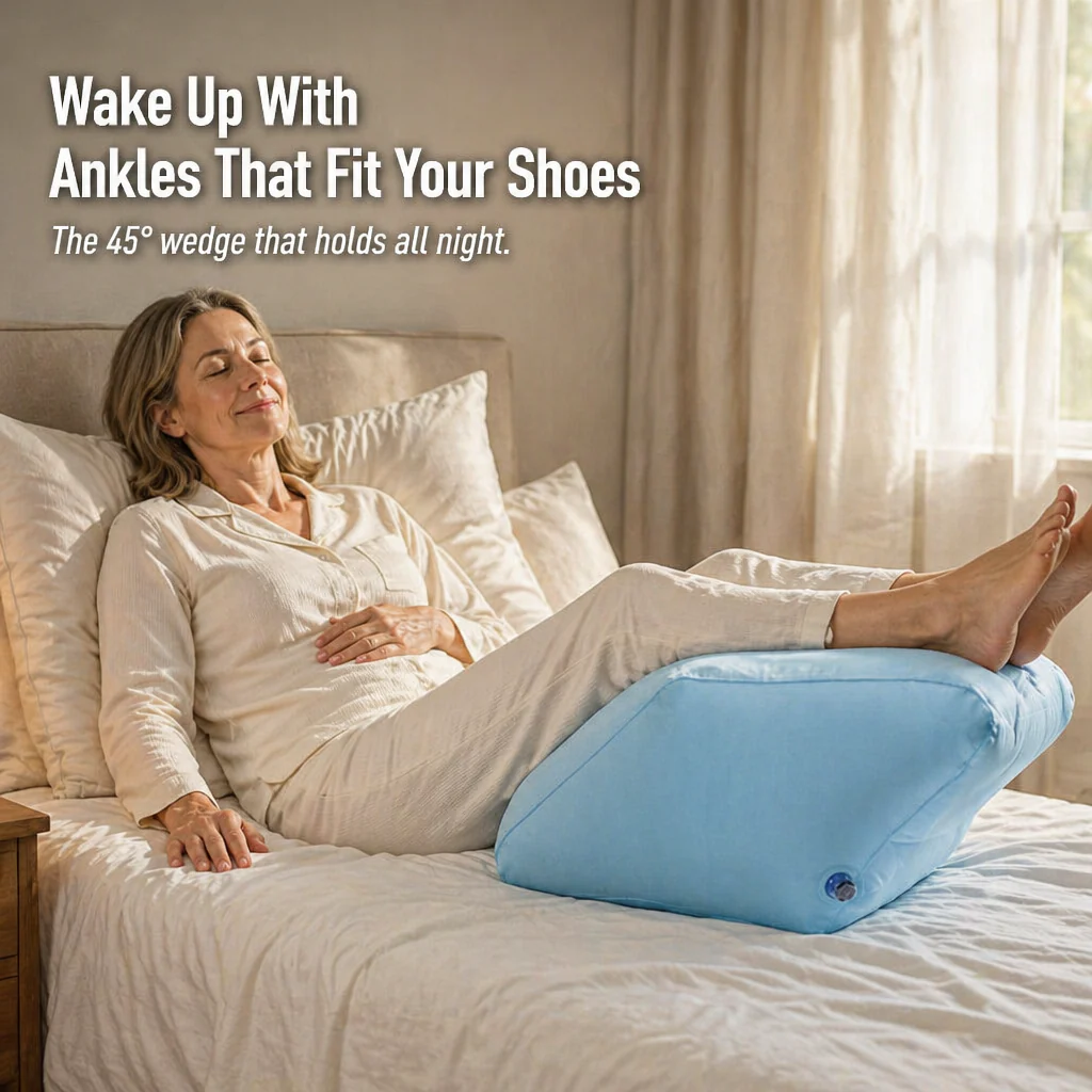 SereniLift™ — Drain Puffy Ankles and Sleep Through the Night Without Restacking Pillows