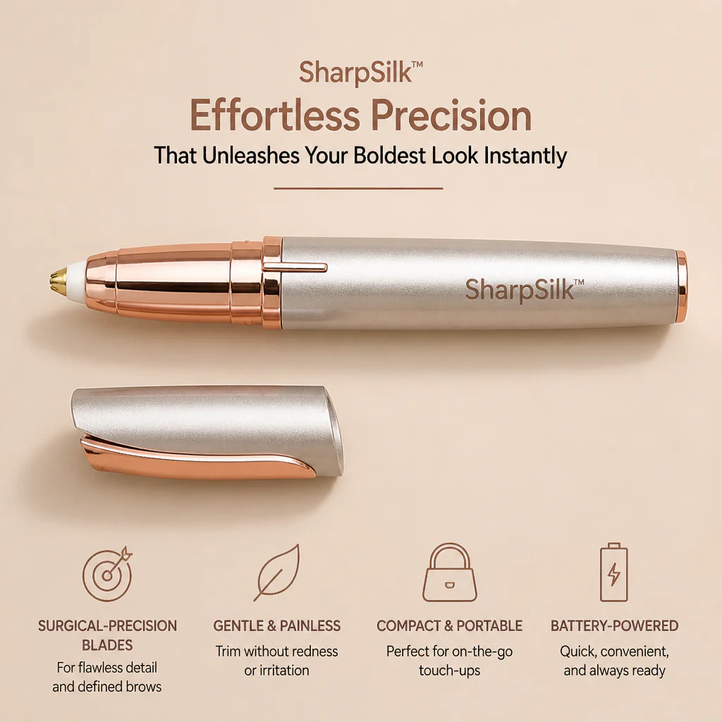 SharpSilk™ — Sweep Away Stray Brow Hairs & Facial Fuzz Painlessly in Seconds - Image 3