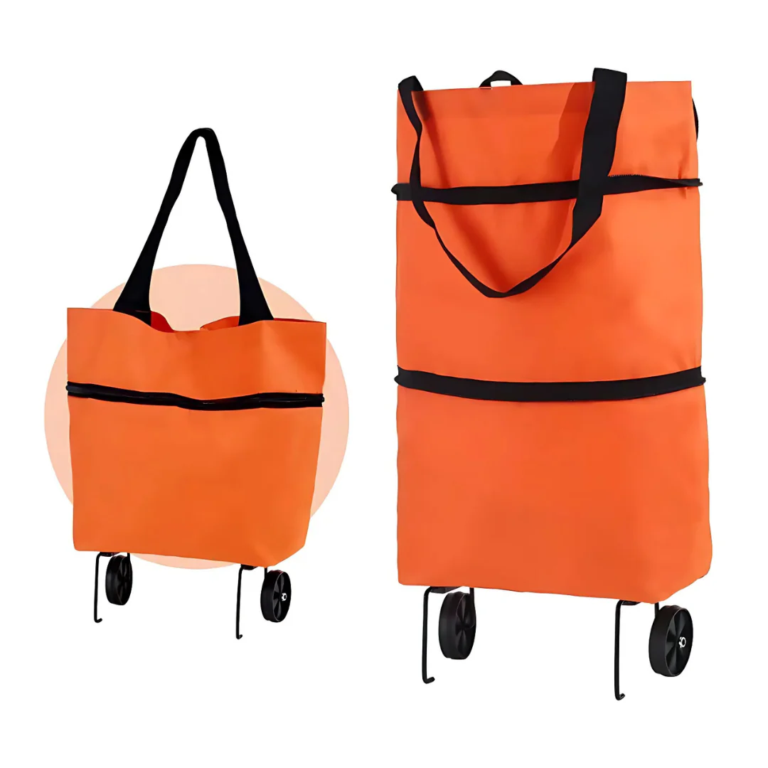 Shopping Cart | Collapsible Rolling Bag | Lightweight Carrier | Icone - Image 4