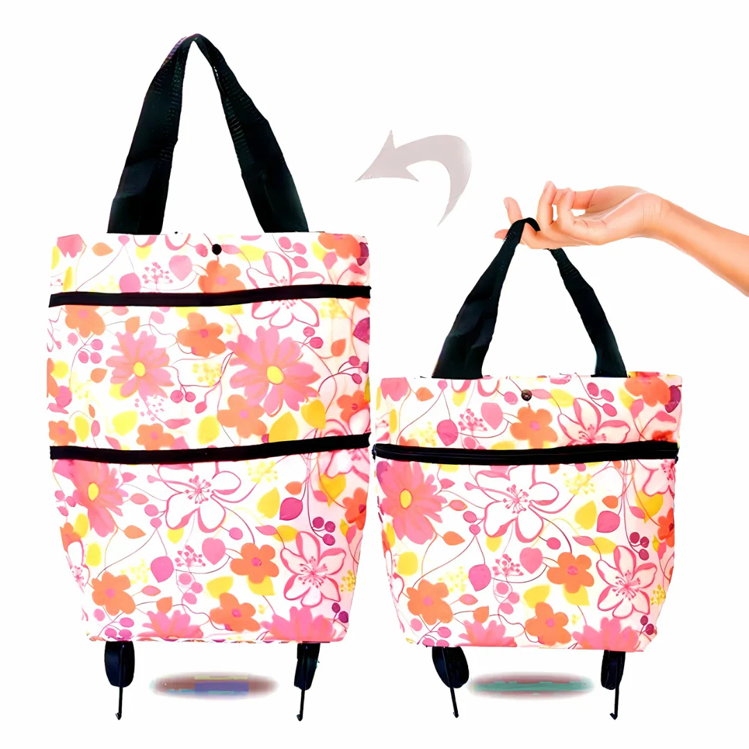 Shopping Cart | Collapsible Rolling Bag | Lightweight Carrier | Icone - Image 9