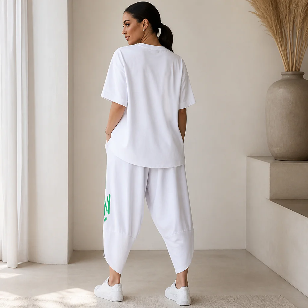 Brixa™ – Oversized Graffiti Print Lounge Two-Piece Set - Image 8