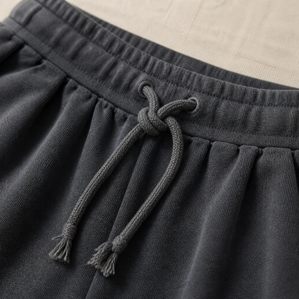 SilhouetteAura™ – Oversized Raw-Edge Cotton Tee and Shorts Set - Image 5