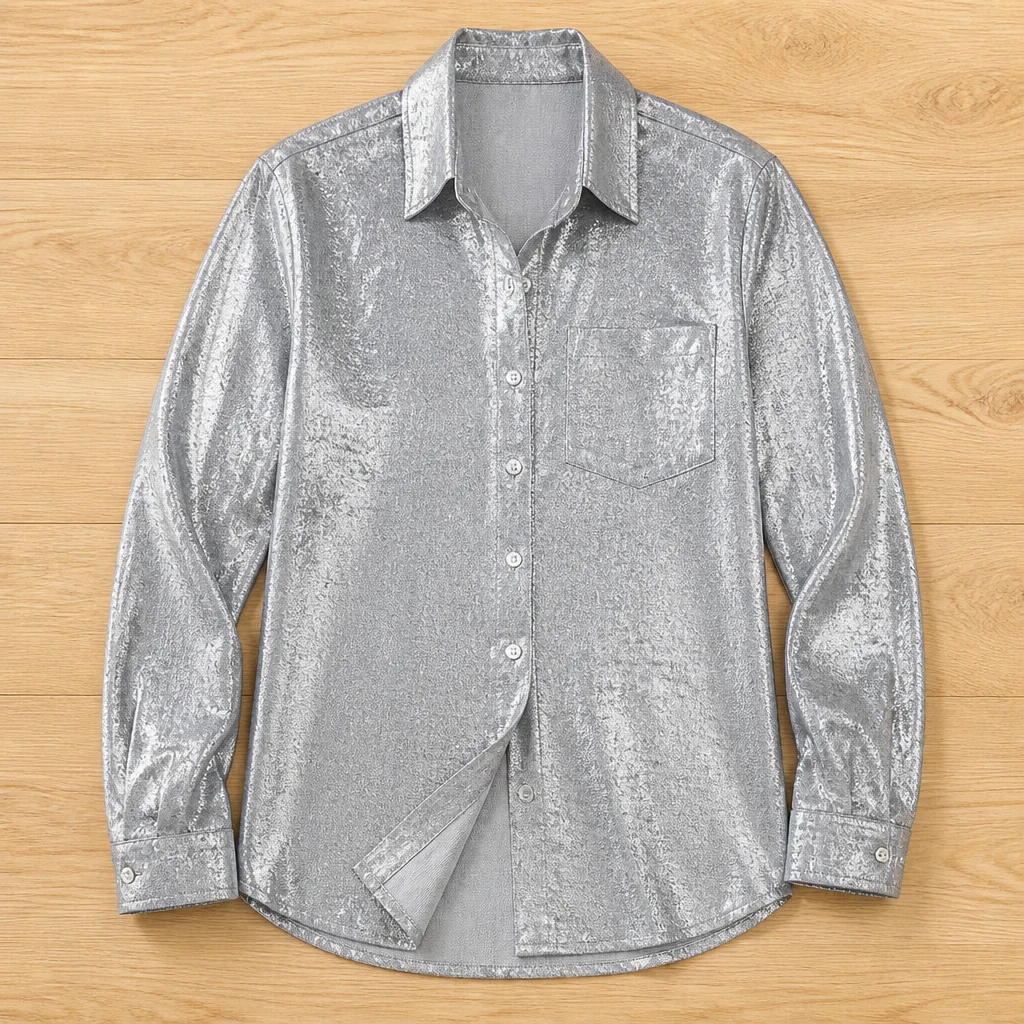 SilkenAura™ Mercerized Lapel Shirt — Glow with Effortless Elegance and All-Day Confidence - Image 4