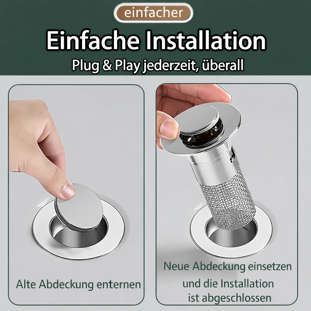Sink Drain Plug | Stainless Steel Clog-Resistant Filter | FilterPro - Image 4